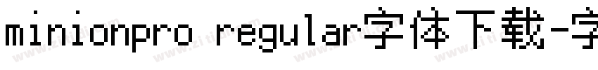 minionpro regular字体下载字体转换